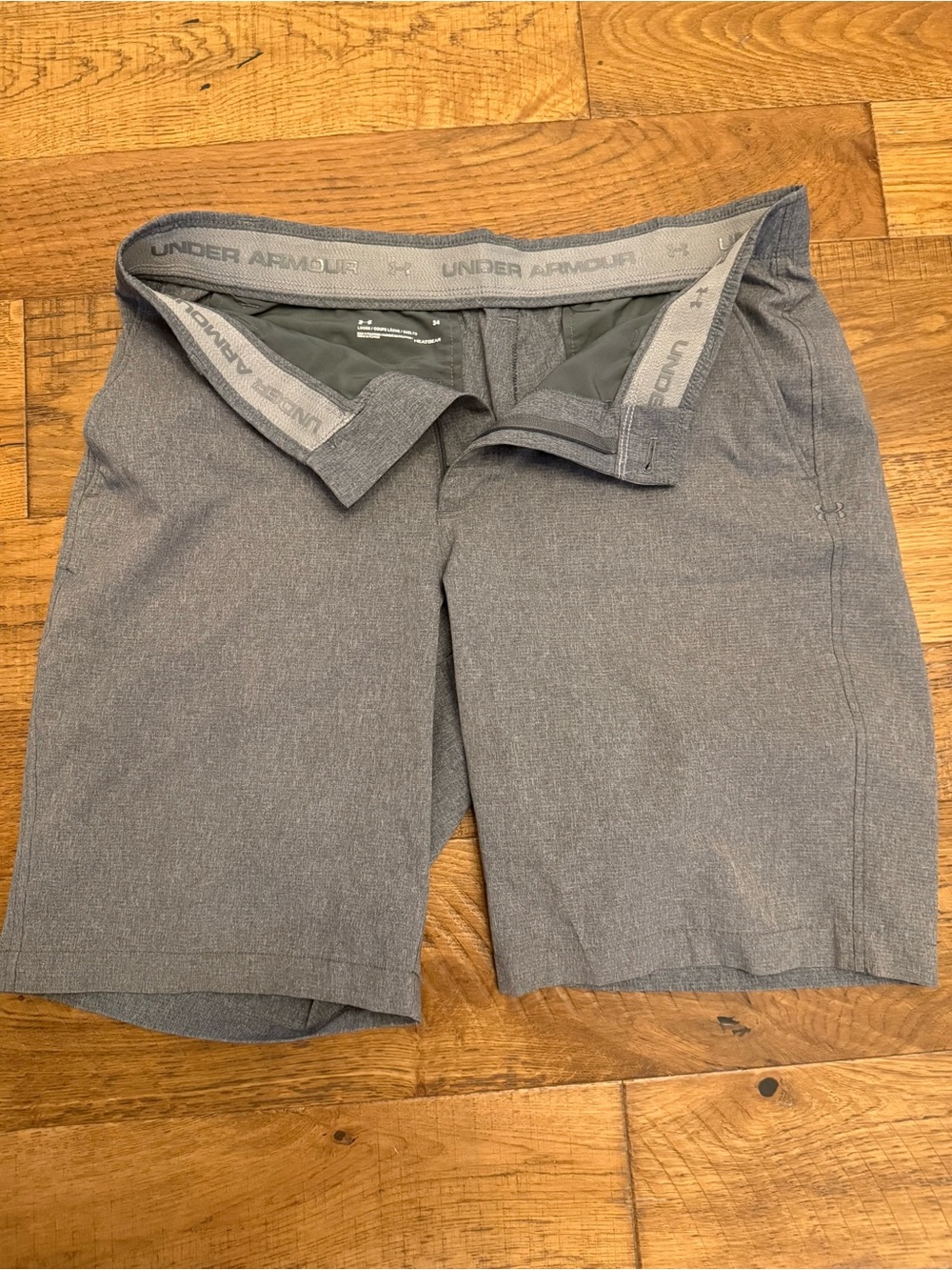 Under Armour Men's Heather Gray Athletic Hybrid Shorts